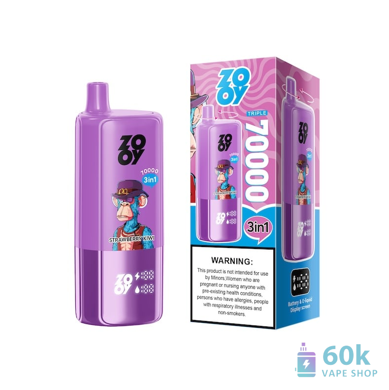 ZOOY King TRIPLE 70000 Disposable Vape - 70K Puffs, 3-in-1 Flavors - Billede 4
