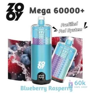 ZOOY MEGA 60000 komplekt: Suure mahutavusega eeltäidetud Vape Pod süsteem