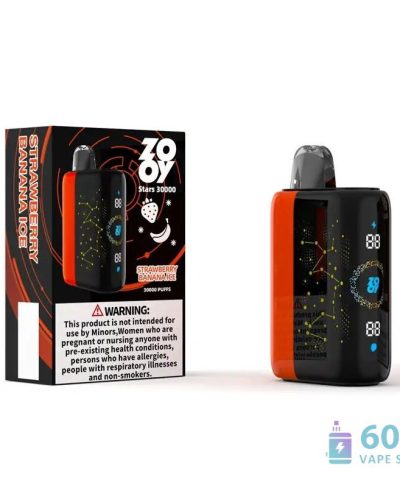 Zooy Star 30000 ühekordselt kasutatav Vape - 30,000 Puffs koos laetava C-tüüpi seadmega
