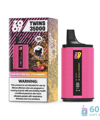 Zooy Twins 35000 Disposable Vape - Dual Flavor, 35K Puffs, Rechargeable alternatiivne vaade