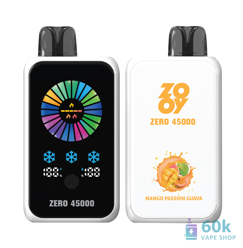 Vape descartável recarregável Zooy Zero 45000 ICE-NIC Control